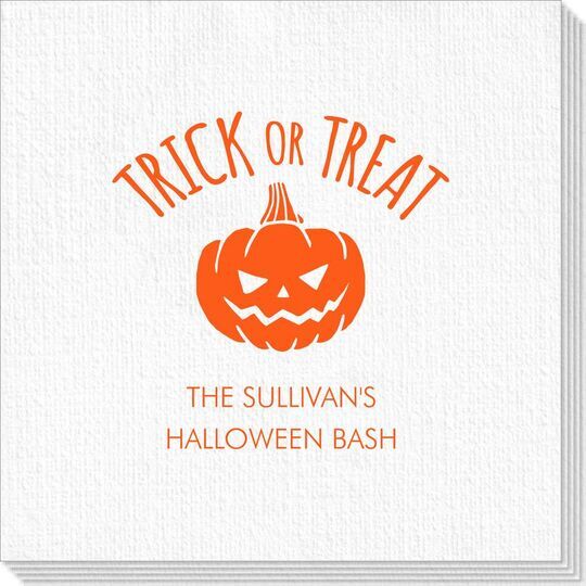 Trick or Treat Pumpkin Deville Napkins